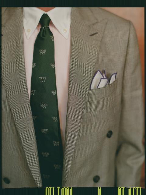J. PRESS MADE-IN-USA GREEN TAKE IVY CLUB TIE