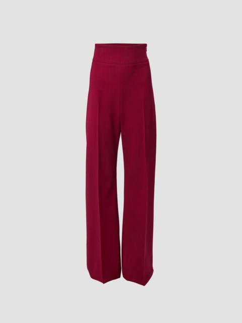 CAROLINA HERRERA Women's Chalet Diane Stretch-Virgin Wool Flare Pants - Merlot