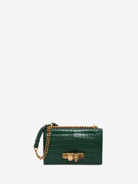 Women's Jewelled Satchel in Emerald