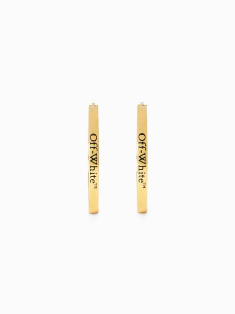 Off-White Logo Hoop Earrings