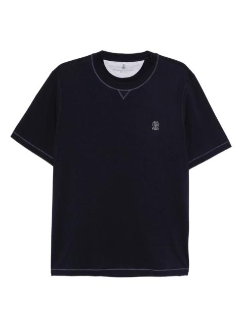 Brunello Cucinelli Brunello Cucinelli Embroidered Crew-neck T-shirt