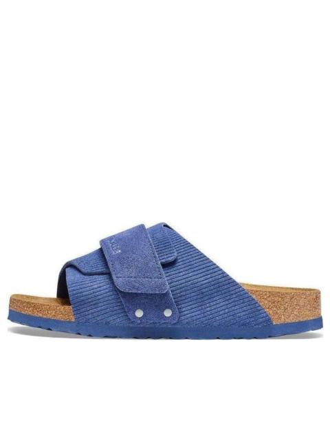 BIRKENSTOCK Birkenstock Kyoto Suede Embossed Narrow Fit 'Corduroy Indigo' 1025704