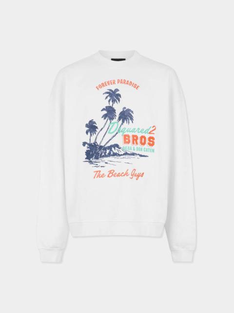 DSQUARED2 SUMMER VINTAGE RELAX FIT CREWNECK