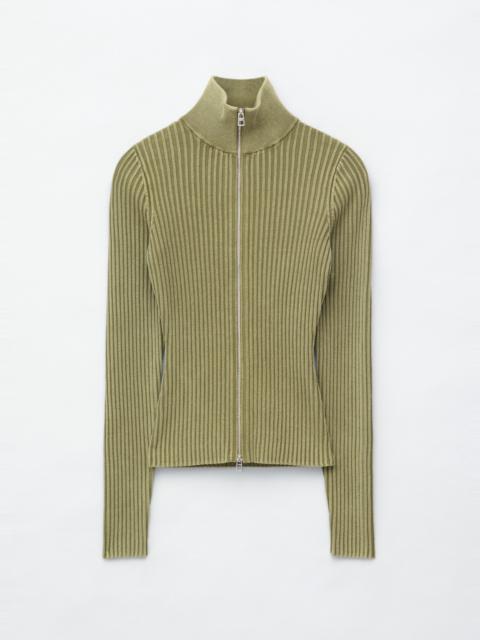 & Other Stories Zip-Up Turtleneck Cardigan