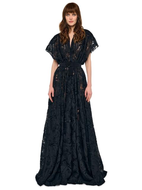 NORMA KAMALI OVERSIZED NK SLEEVELESS FLARED GOWN