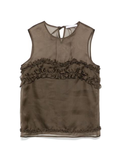 【Cecilie Bahnsen】ORIETTA TOP ORIETTA | TOP ORGANZA WHITE NONA