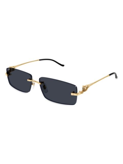 Cartier Women's Panthère Classic 58MM Sunglasses - Gold