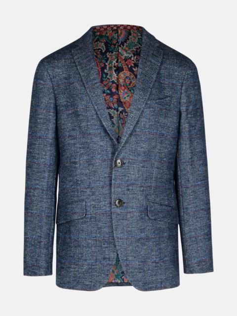 'ROMA' BLUE WOOL BLEND BLAZER