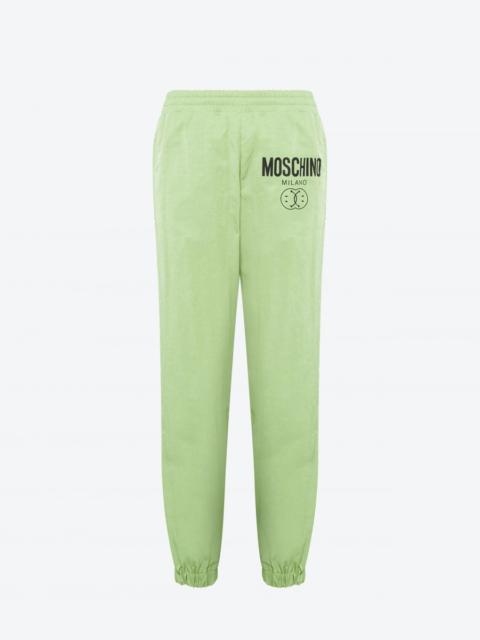 Moschino DOUBLE SMILEY® LOGO TECHNICAL NYLON JOGGING