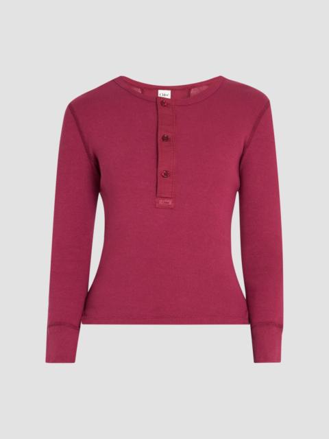 Chloé Women's Cotton Jersey Top - Boyish Pink