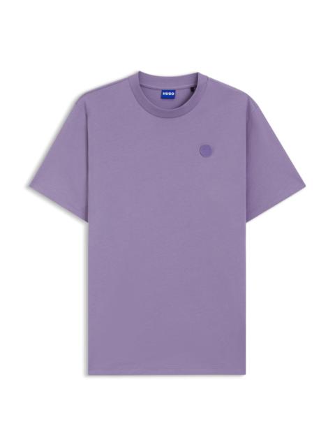 HUGO COTTON-JERSEY T-SHIRT WITH HAPPY HUGO LOGO