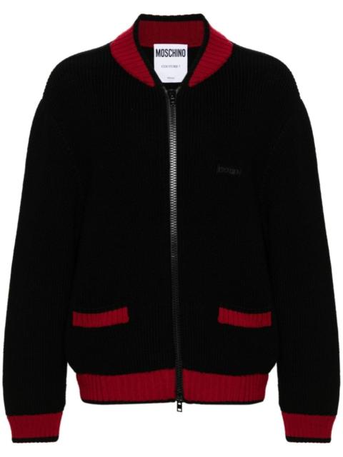 Moschino logo-appliquÃ© cardigan