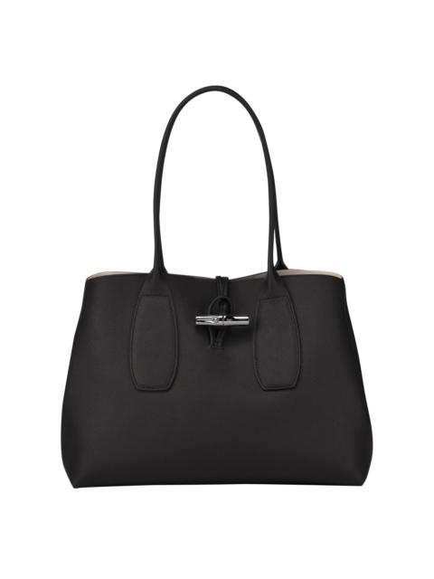 Roseau L Tote bag Black - Leather