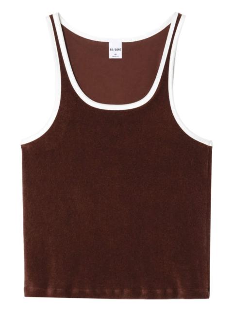 RE/DONE scoop neck terry tank