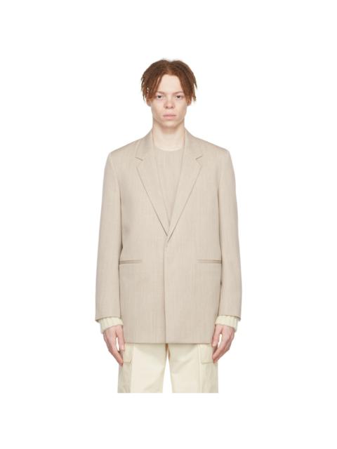 SSENSE Exclusive Beige Wool Blazer