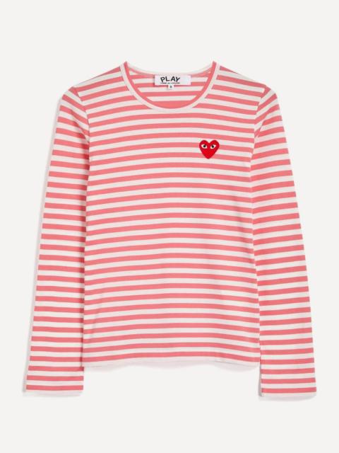 Comme des Garçons PLAY Striped Long-Sleeve T-Shirt