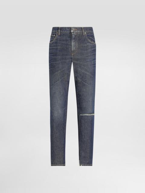Dolce & Gabbana Cotton loose-fit jeans with tag