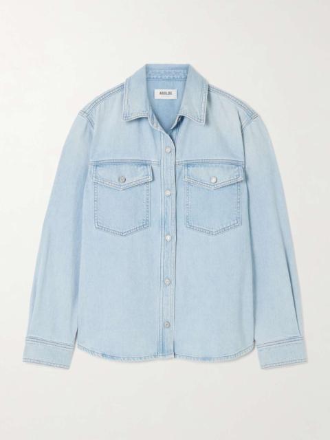 AGOLDE Rina denim shirt Light denim