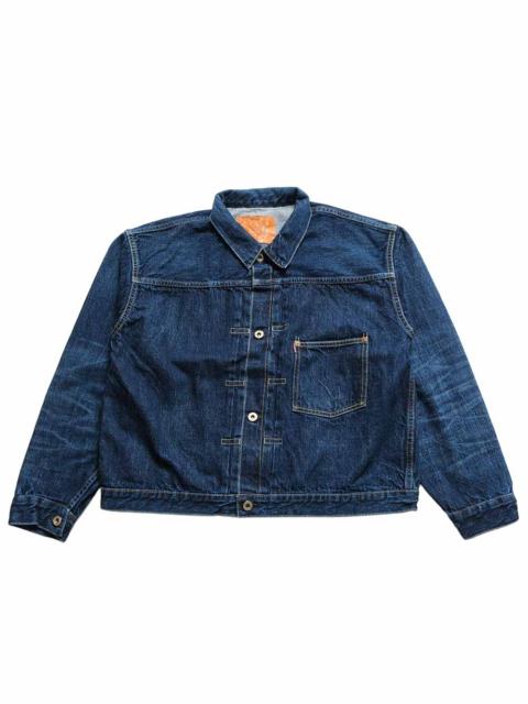 REMI RELIEF REMI RELIEF - 12oz DENIM WW2 MODEL JACKET - BLUE - RN1038SDR