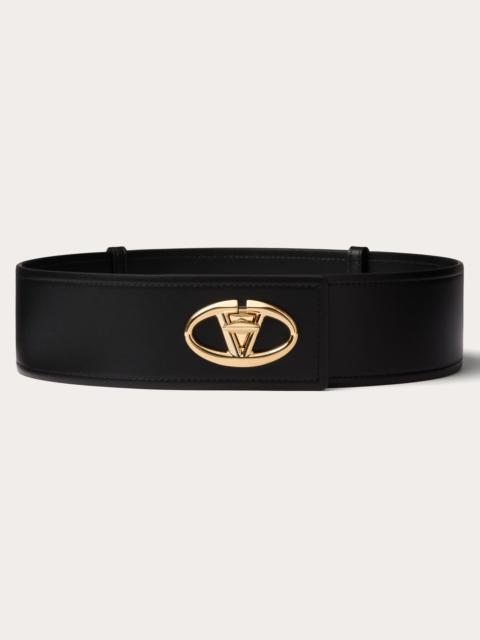 Valentino THE BOLD EDITION VLOGO CALFSKIN BELT 60 MM