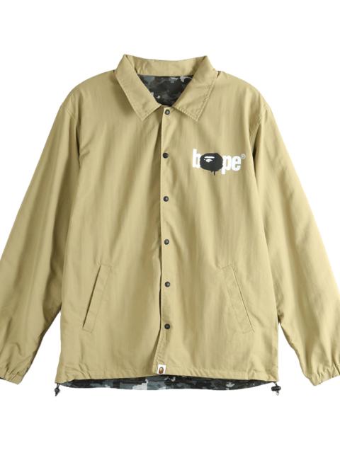 A BATHING APE® Bape Reversible Coach Jacket "Beige" 1M30140010 BEI