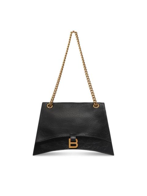 BALENCIAGA Women's Crush Medium Chain Bag  in Black
