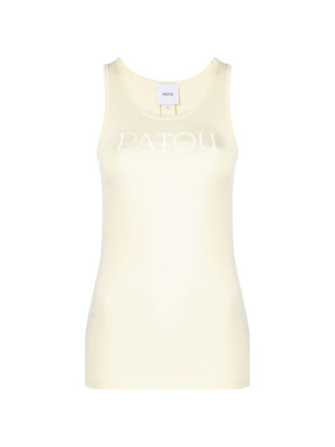 PATOU Iconic logo-print tank top