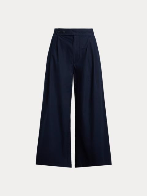 Polo Ralph Lauren Cotton Relaxed Wide-Leg Crop Pant