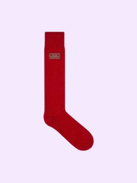 GUCCI Long knit cashmere socks