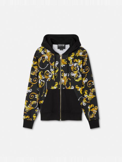 VERSACE JEANS COUTURE Outline Barocco Zip Hoodie