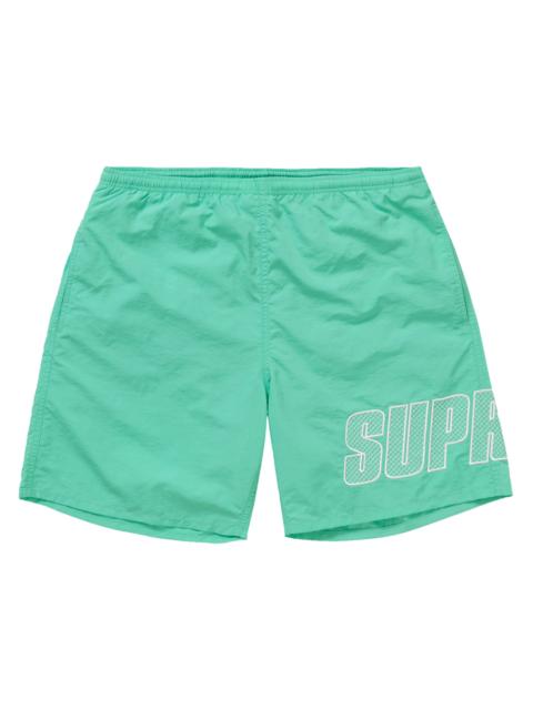 Supreme Supreme Logo Applique Water Short Mint