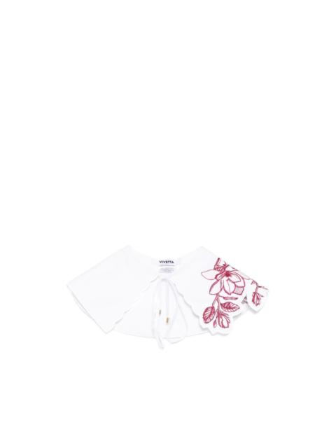 VIVETTA embroidered scalloped collar