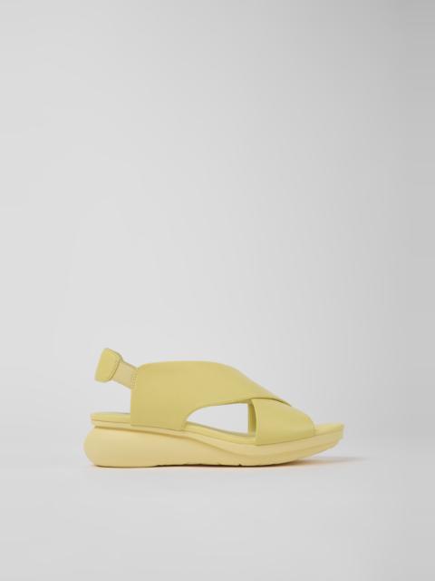CAMPER Balloon Yellow leather sandals for women