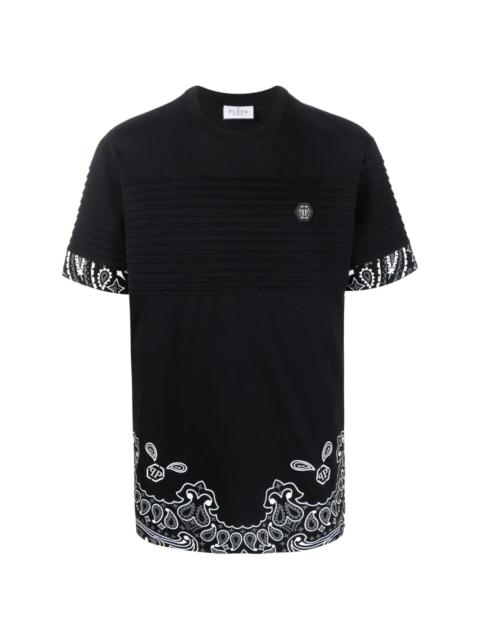 bandana-print ribbed T-shirt