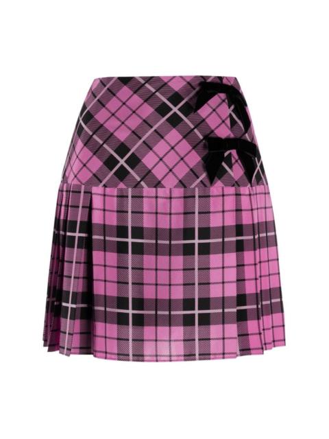 Alessandra Rich bow-detailed pleated skirt