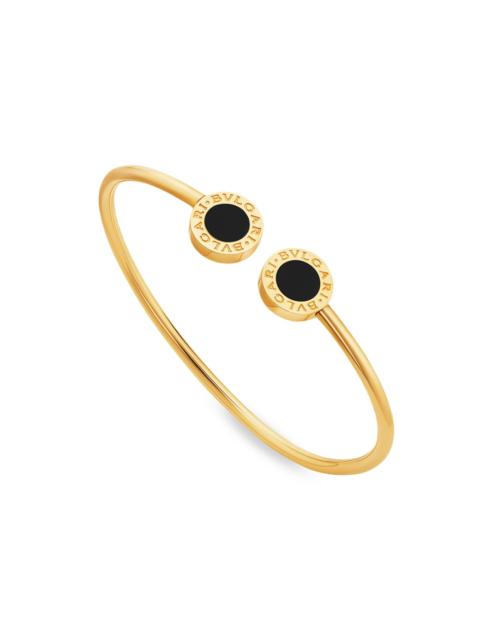 BVLGARI Women's BVLGARI BVLGARI 18K Yellow Gold & Black Onyx Cuff - Yellow Gold