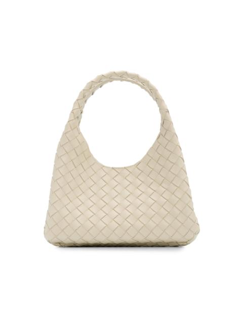 Bottega Veneta Women's Campana Small Intrecciato-Leather Shoulder Bag - Sea Salt Brass