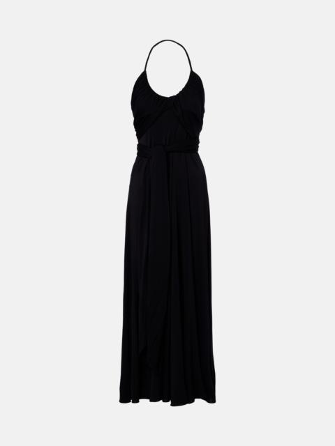 Alaïa Draped jersey maxi dress