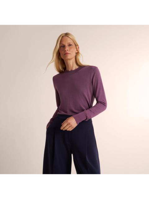 M.M.LaFleur Kit Contrast Sweater - 365 Silk Cashmere