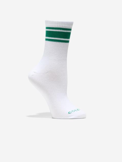 COLE HAAN Women's Varsity Stripe Mid Crew Socks