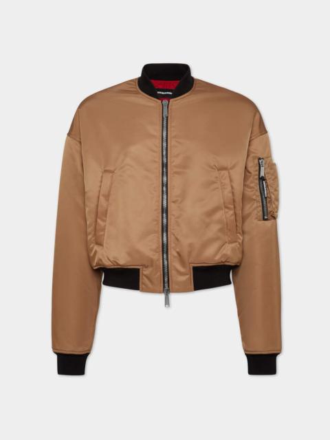 DSQUARED2 80'S NYLON BOMBER JACKET