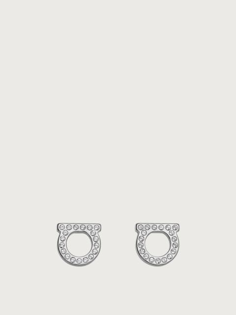 FERRAGAMO Gancini crystals earrings (S)