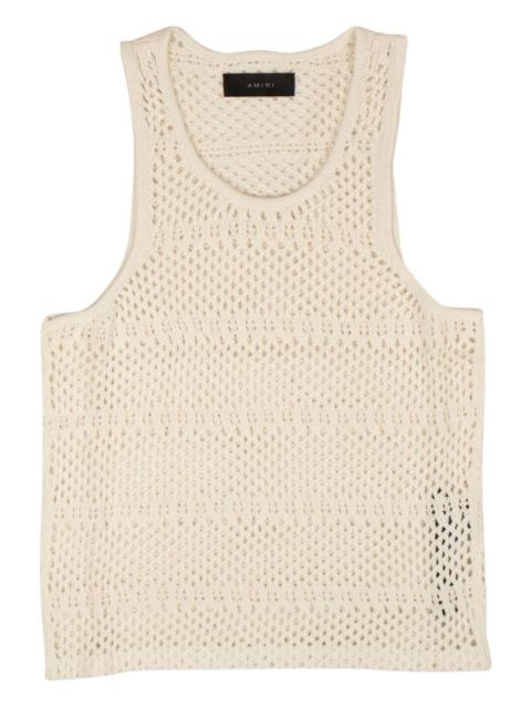 AMIRI Stadium Crochet "White" tank top