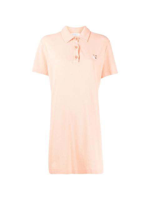 Maison Kitsuné logo-embroidered polo dress