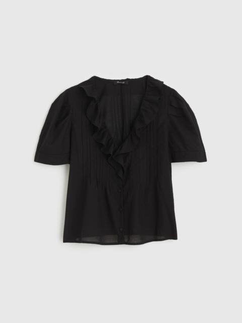 Madewell Ruffled Pintuck Top