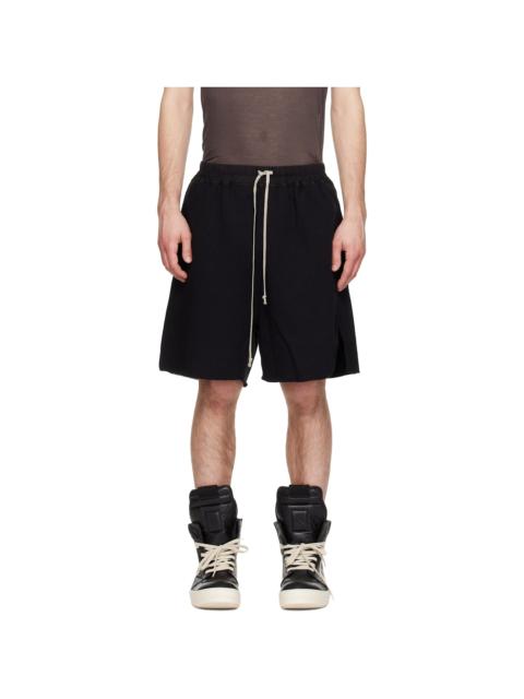Rick Owens DRKSHDW Black Temple Furka Heavy Sweatshirt Long Shorts