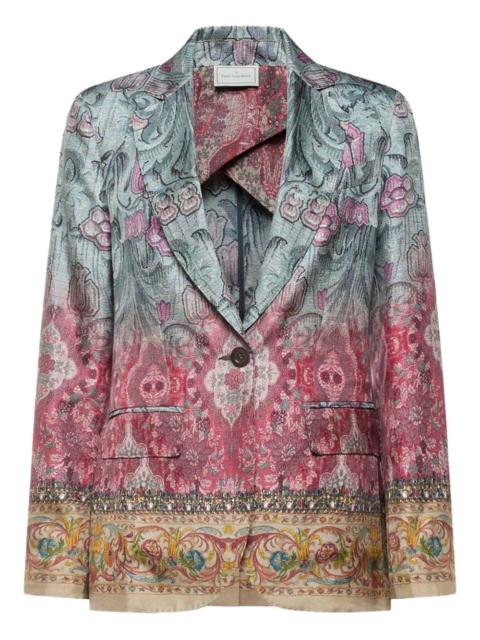 Pierre-Louis Mascia floral-print single-breasted blazer