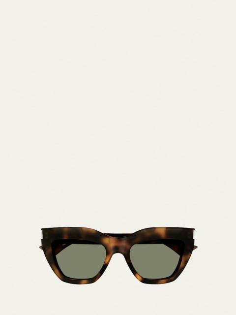 SAINT LAURENT SL759 Recycled Acetate Square Sunglasses