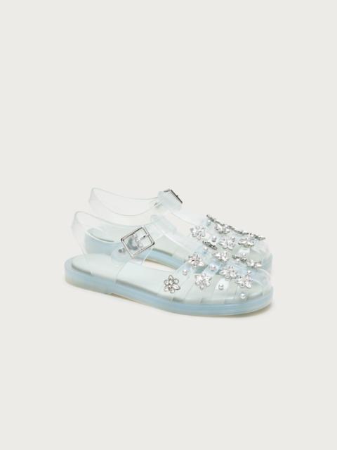 J.CREW Embellished fisherman jelly sandals