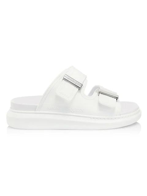 Alexander McQueen Two-Band Rubber Slides